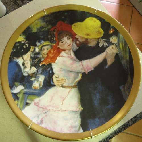 Mint condition!! Crown Staffordshire Artist Collection Plate - Artist:  Pierre Auguste Renoir