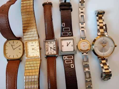 6 watches, some antiques, some quite new.