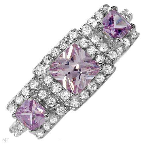 ***R4 280*** 2.70ctw Genuine Amethyst and Topaz Made in 925 Sterling silver