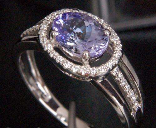 ***R33 570!!!*** Tanzanite & Diamond 14K White Gold Ring