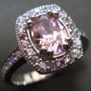 **R1 599** Pink and white Topaz solid sterling silver ring