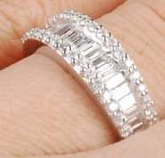 ***R31 560*** 1.30CT DIAMOND WHITE GOLD WEDDING BAND RING