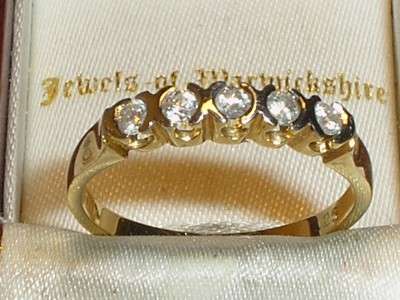 ***R16 000*** 9CT SOLID GOLD 9CT REAL .25CT DIAMOND ETERNITY RING - P