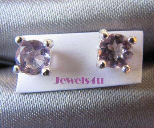 ***MONEY- BACK GUARANTEE***Solid stamped 925 silver real amethyst earrings