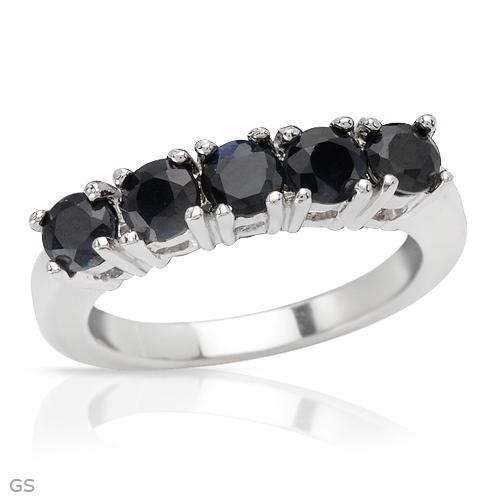 ***R3 500*** 1.65ctw Genuine Sapphires Crafted in 925 Sterling silver- Size 9.5