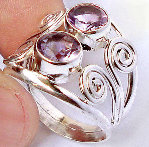 **R1 900** SUPERB AMETHYST 925 STERLING SILVER RING