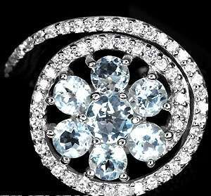 ***IN A DIFFERENT CLASS!!!*** SUBLIME GENUINE SKY BLUE TOPAZ SAPPHIRE WHITE GOLD AND SILVER RING