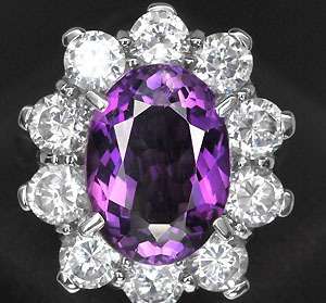 ***IN A DIFFERENT CLASS!!!*** SUMPTUOUS NATURAL COLOR CHANGE AMETHYST 925 SILVER RING