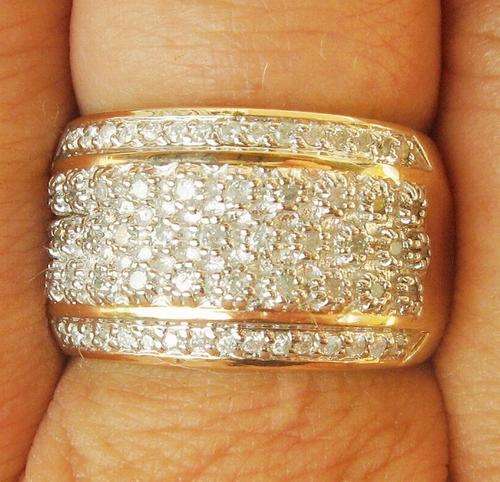 BEAUTIFUL!!! SUPERB 9CT YELLOW GOLD .60 CARAT DIAMOND LADIES RING SIZE O