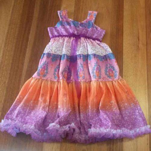 Purple & Orange Dress 6 years