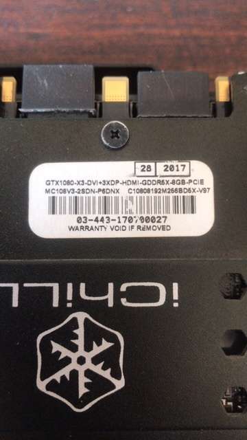 GTX 1080 Inno3D X3 iChill Graphics Card