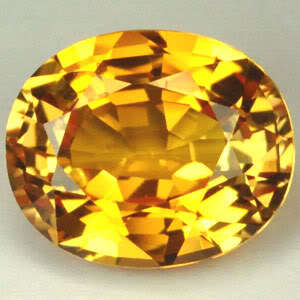 12.70ct.RAVISHING YELLOW GOLD SAPPHIRE OVAL LOOSE GEM