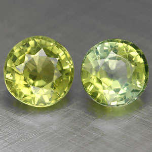 1.63 CT. ROUND GREEN TOURMALINE JEWELRY SET Z0009