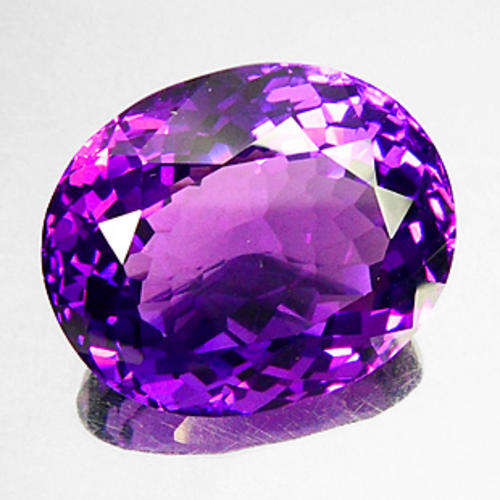 24.90ct ASTOUNDING!! OVAL PURPLE AMETHYST BRAZIL
