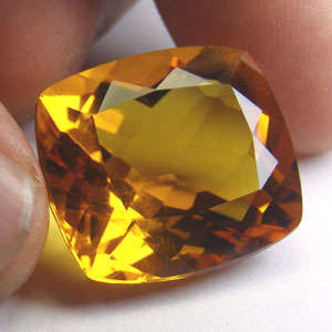 33.30ct.HUGE AWESOME YELLOW GOLD CITRINE CUSHION GEM