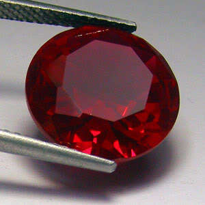 3.90ct AWESOME BLOOD RED RUBY ROUND GEMSTONE