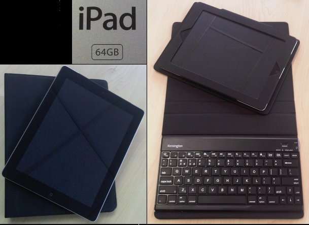 IPAD 2, 64GB with integrated Kensington cover & keyboard