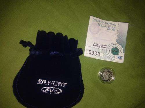 Limited Edition International Polar year Sterling silver Tickey 338 of 2000 RARE!!