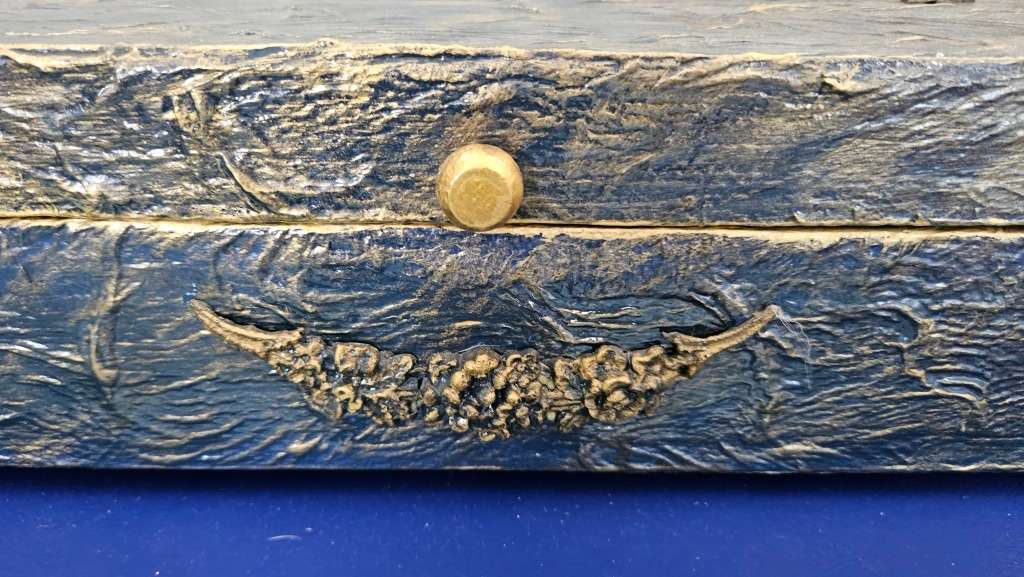 Beautiful forged wine/sherry bottle box.