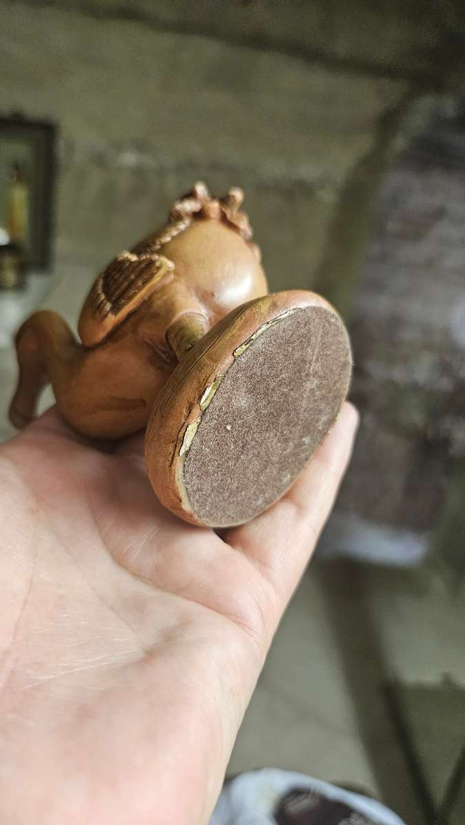 Vintage wood carved Dodo bird