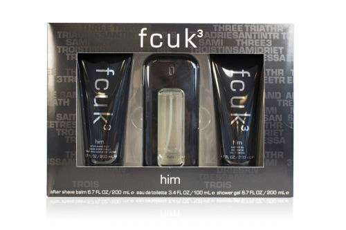 FCUK 3 for Him Gift Set 100ml