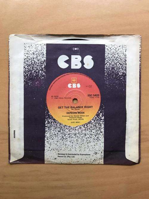 Depeche Mode - Get the balance right 7` single (VG / VG)