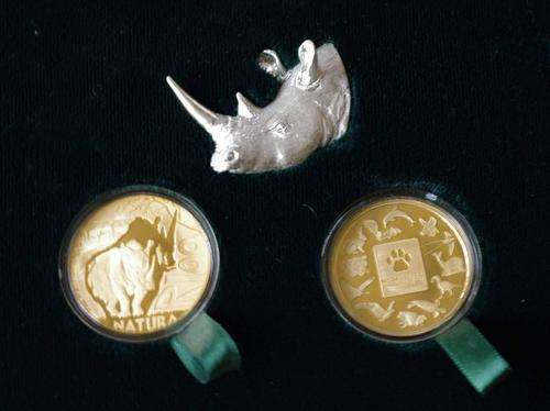 2009 Natura 1oz Proof Launch Set (The White Rhino) with box/cert.