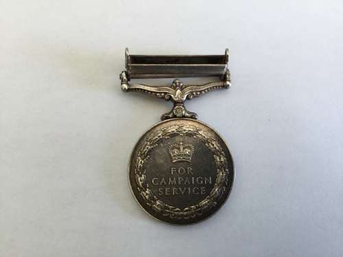 solid silver Northern Ireland campaign medal