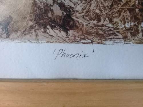 ORIGIANAL OIL PAINTING SIGNED BY ARTIST  "PHOENIX"