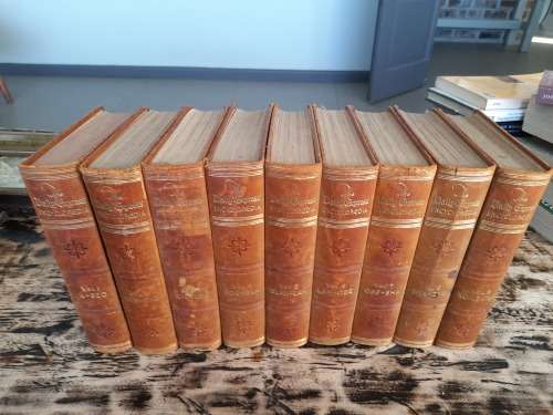 set of 9 first edition 1934 encyclopedias