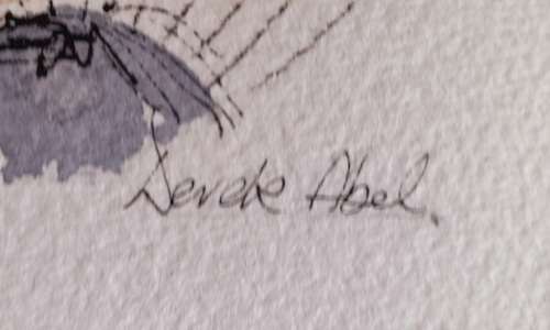 origanal water colour by known English artist