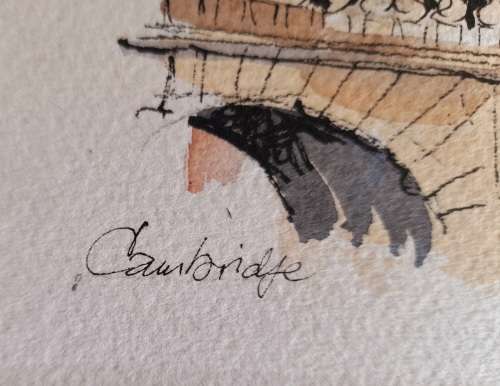 origanal water colour by known English artist