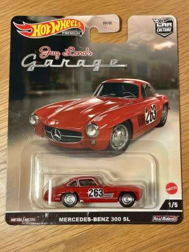 Hotwheels Jay Leno`s Garage Mercedes Benz 300SL