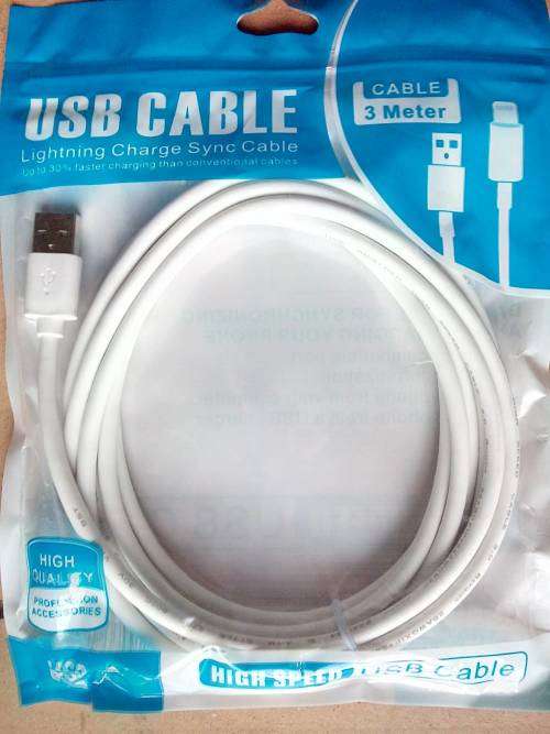 Iphone Lightning USB Cable - 3m - Charge and Sync