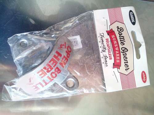 Old fashion Bottle wall mount openers - Open Bottle Here - 2 x screws included