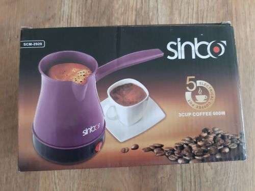 Sinbo Electrical Turkish COFFEE Pot with overheat protection, coffee, milk, hot water, tea