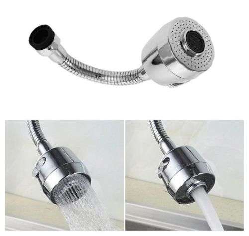 360 Degree movable Rotatable flexable Faucet adapter extension nozzle