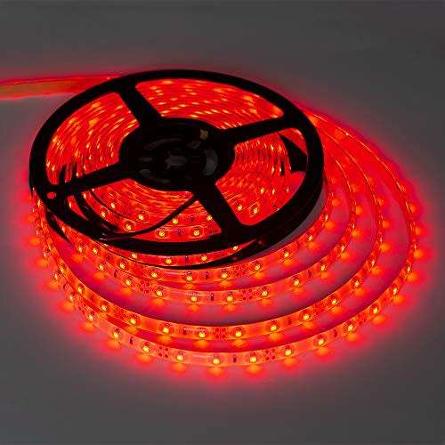 RED 5m LED strip Light Waterproof 300led (5M reel with Power supply)