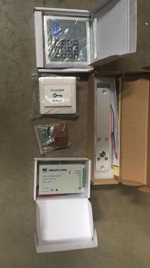 280Kg Magnetic Sliding glass door lock kit combo 12Volt