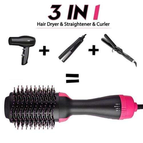 3 in 1 Hot Airbrush OneStep Hair Dryer Styler
