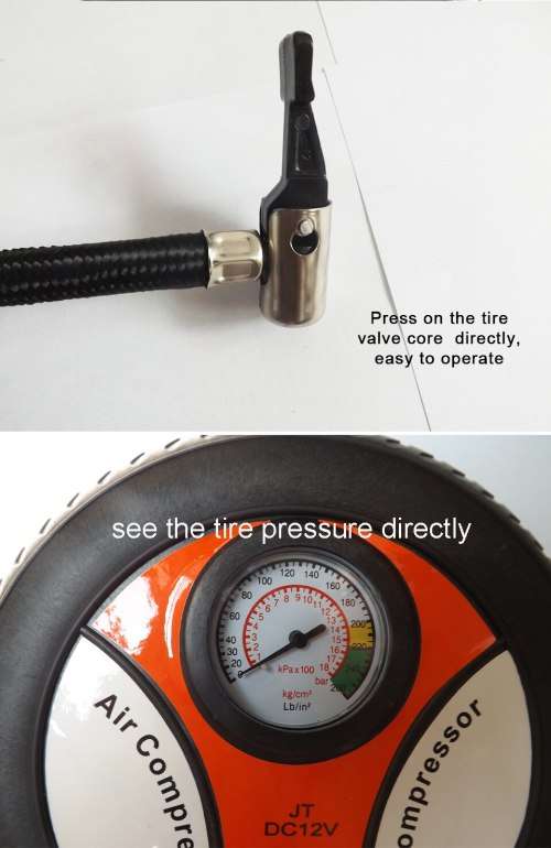 Portable emergency 12 Volt Car Tyre pump Air compressor