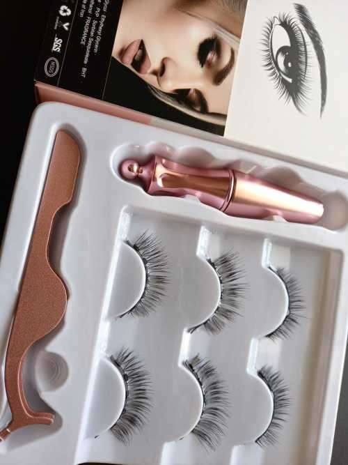 3 Pair Magnetic eyeliner and eyelashes set with special tool
