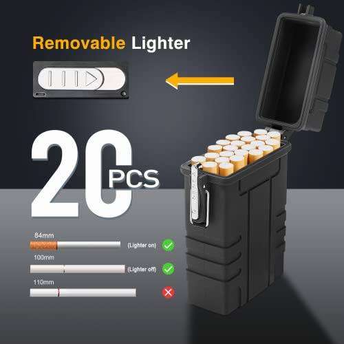 waterproof cigarette case with build in electronic lighter
