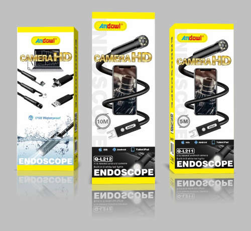Andowl 2-in-1 USB HD Camera Endoscope 10m
