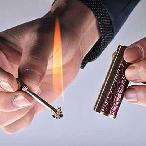 Immortal Fire Starter Matchstick, Metal Match Flint strike keychain Silver Lighter (use Zippo Fuel)