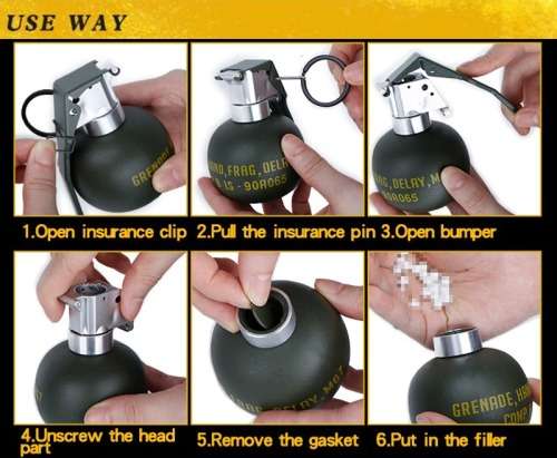 M67 Hand Grenade Body Model Dummy Frag Grenade Quick Release airsoft Army Military