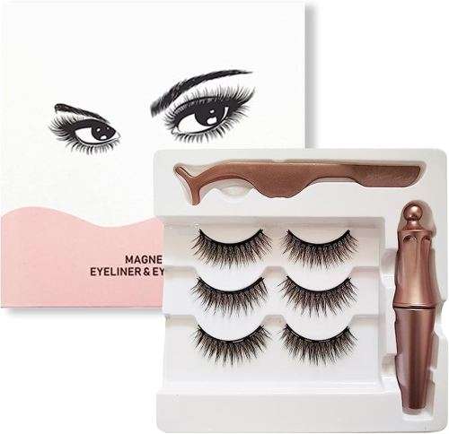 Magnetic eyelash and eyeliner with tweezser kit Mo5