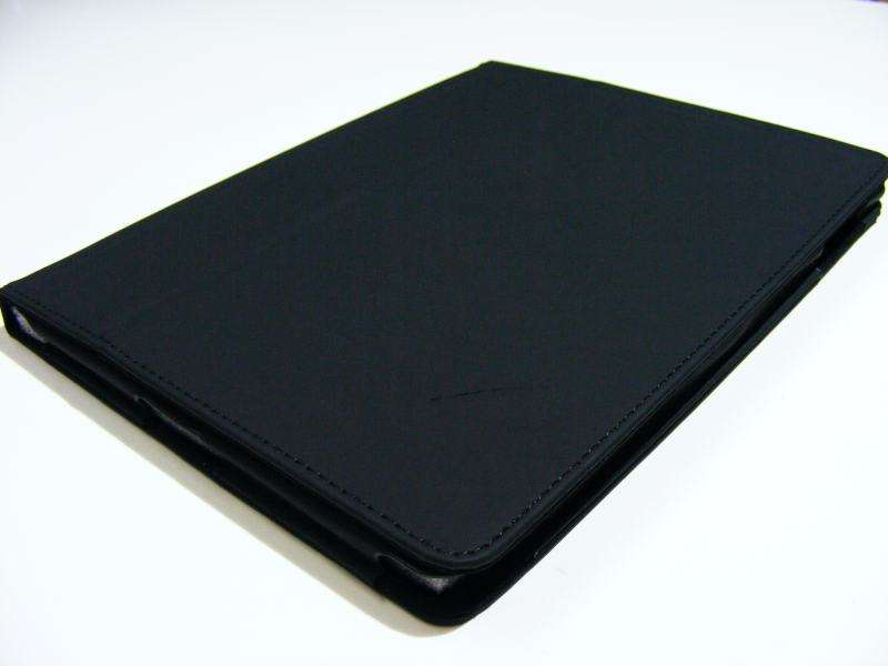 iPad 2 or 3 , "NEW" cover, case, Black smooth soft touch PU Leather fabric protection