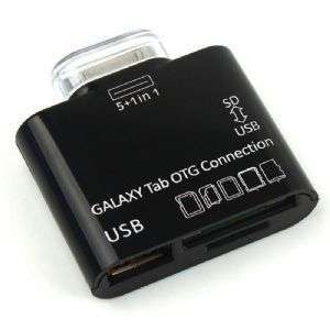 Samsung Galaxy , Samsung connector to USB cable and card Reader, 5+1 in 1 USB OTG Connection Kit