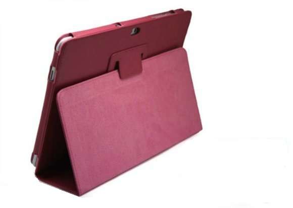 Samsung Galaxy Tab  cover, Pink/Plum color case,  fabric protection for P5100